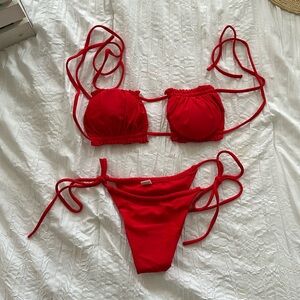 Sexy High Leg String Brazilian Cheeky Two Piece Bikini